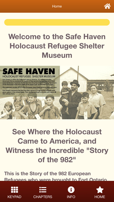 Emulate iPhone app Safe Haven Holocaust Museum using MyAndroid