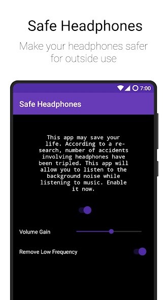 Run android online APK Safe Headphones: hear clearly from MyAndroid or emulate Safe Headphones: hear clearly using MyAndroid