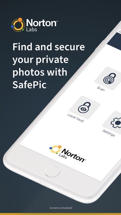 Emulate iPhone app SafePic by Norton Labs using MyAndroid