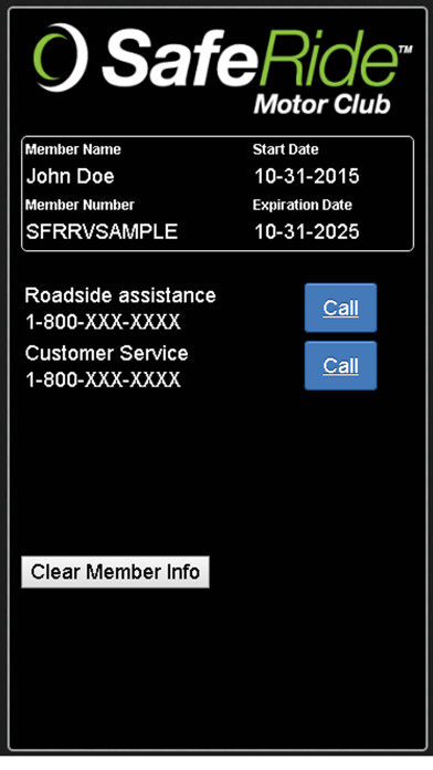 Emulate iPhone app SafeRide RV using MyAndroid