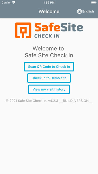 Emulate iPhone app SafeSite Checkin using MyAndroid