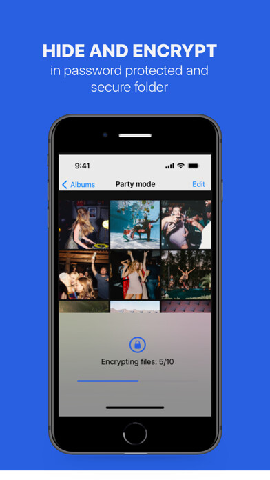 Emulate iPhone app Safe Space: Hide photo & video using MyAndroid