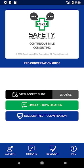 Run android online APK Safety Conversation Guide Pro from MyAndroid or emulate Safety Conversation Guide Pro using MyAndroid Run android online APK Safety Conversation Guide Pro from MyAndroid or emulate Safety Conversation Guide Pro using MyAndroid