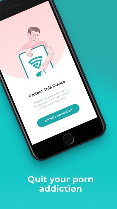Emulate iPhone app Safety: Quit Porn & Block Net using MyAndroid