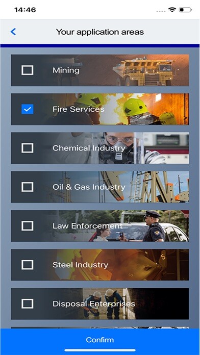 Emulate iPhone app Safety Supplies & Consumables using MyAndroid