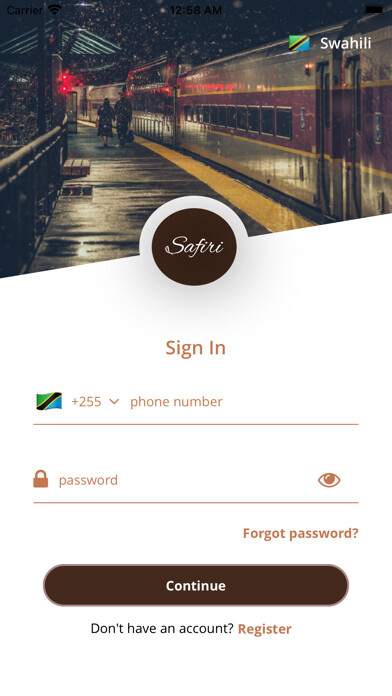 Emulate iPhone app Safiri - Plan Trip, Buy Ticket using MyAndroid