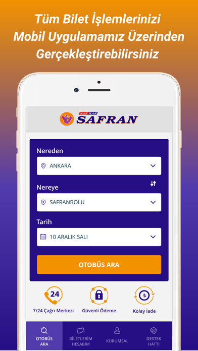 Emulate iPhone app Safran Tur. using MyAndroid