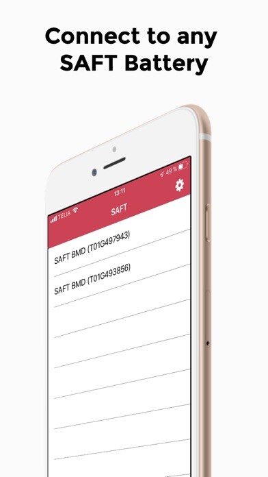 Emulate iPhone app Saft Nicad Battery Viewer using MyAndroid Emulate iPhone app Saft Nicad Battery Viewer using MyAndroid