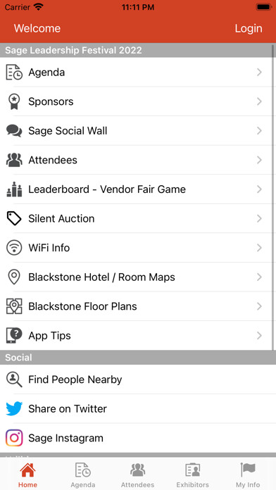 Emulate iPhone app Sage Events using MyAndroid Emulate iPhone app Sage Events using MyAndroid