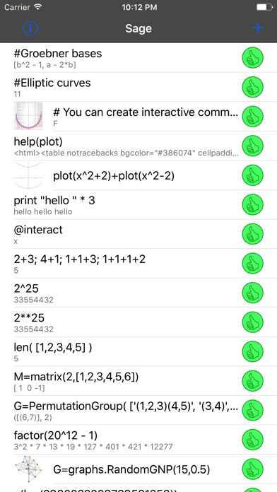 Emulate iPhone app Sage Math using MyAndroid