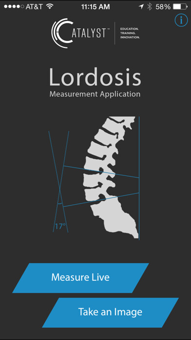 Emulate iPhone app SAGI(SM) Clinical Solutions Lordosis Measurement Application using MyAndroid Emulate iPhone app SAGI(SM) Clinical Solutions Lordosis Measurement Application using MyAndroid