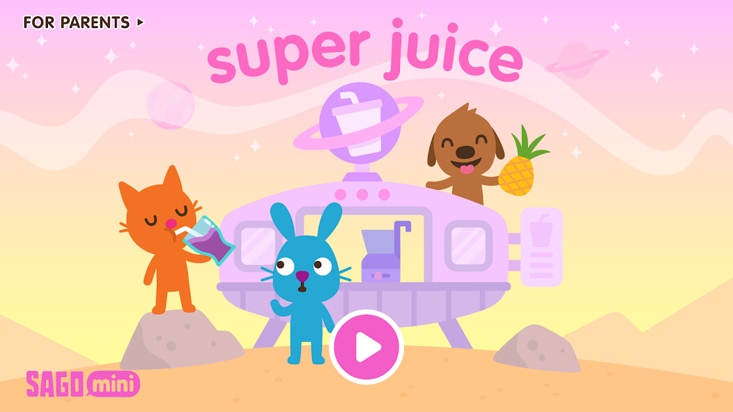 Emulate iPhone app Sago Mini Super Juice Maker using MyAndroid