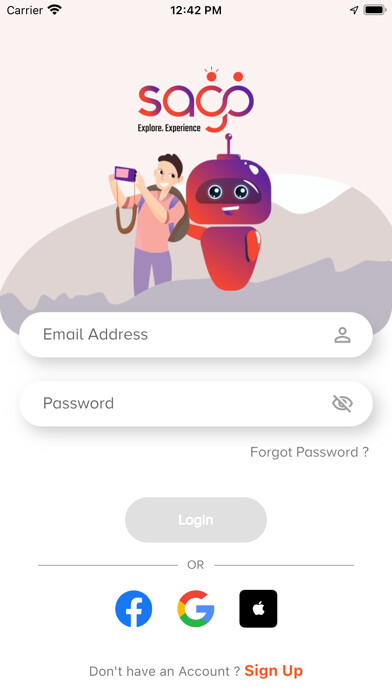 Emulate iPhone app Sago: Travel Buddy using MyAndroid