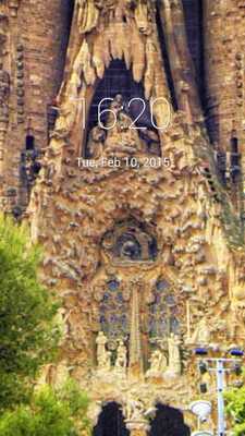 Emulate Android APK Sagrada Familia Lock Screen