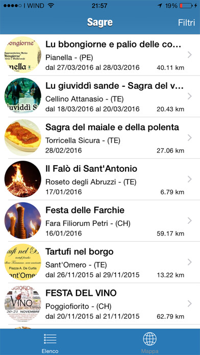 Emulate iPhone app Sagre in Abruzzo e dintorni using MyAndroid Emulate iPhone app Sagre in Abruzzo e dintorni using MyAndroid