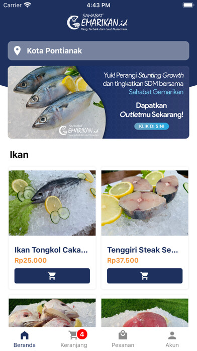 Emulate iPhone app Sahabat Gemarikan using MyAndroid