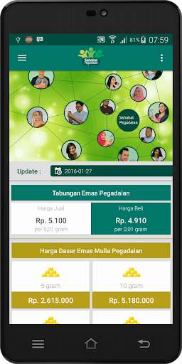 Emulate Android APK Sahabat Pegadaian