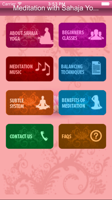 Emulate iPhone app Sahaja Yoga using MyAndroid