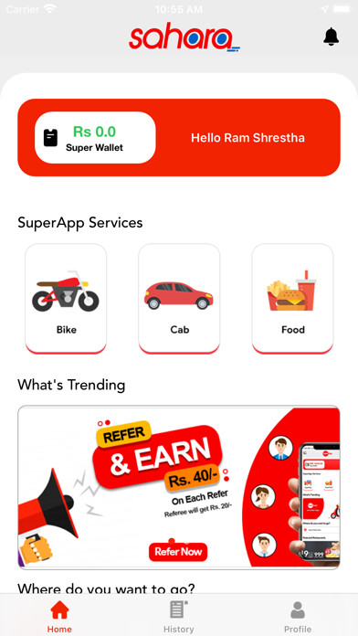 Emulate iPhone app Sahara - Ride Sharing App using MyAndroid Emulate iPhone app Sahara - Ride Sharing App using MyAndroid