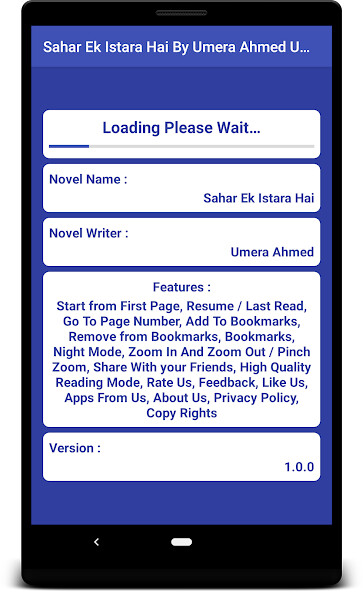 Run android online APK Sahar Ek Istara Hai By Umera Ahmed Urdu Novel from MyAndroid or emulate Sahar Ek Istara Hai By Umera Ahmed Urdu Novel using MyAndroid