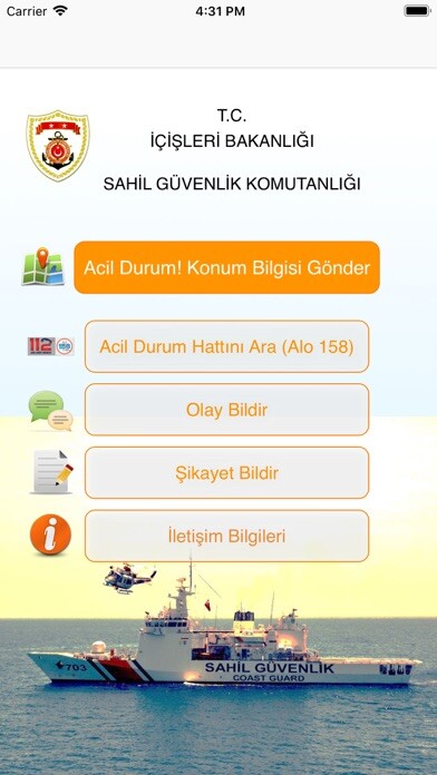 Emulate iPhone app Sahil Güvenlik Mobil Uygulama using MyAndroid Emulate iPhone app Sahil Güvenlik Mobil Uygulama using MyAndroid