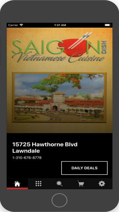 Emulate iPhone app Saigon Dish Restaurant using MyAndroid Emulate iPhone app Saigon Dish Restaurant using MyAndroid