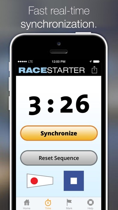 Emulate iPhone app Sailboat Race Starter and Regatta Timer using MyAndroid