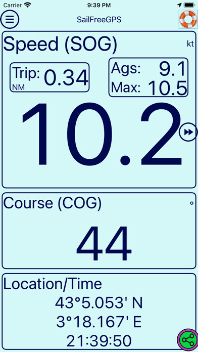 Emulate iPhone app SailFreeGPS using MyAndroid