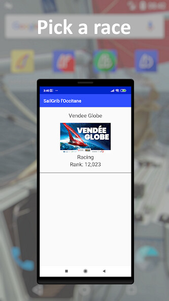 Run android online APK SailGrib for Virtual Regatta from MyAndroid or emulate SailGrib for Virtual Regatta using MyAndroid