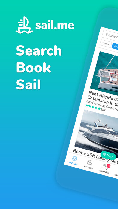 Emulate iPhone app sail.me: Boat & Yacht rentals using MyAndroid