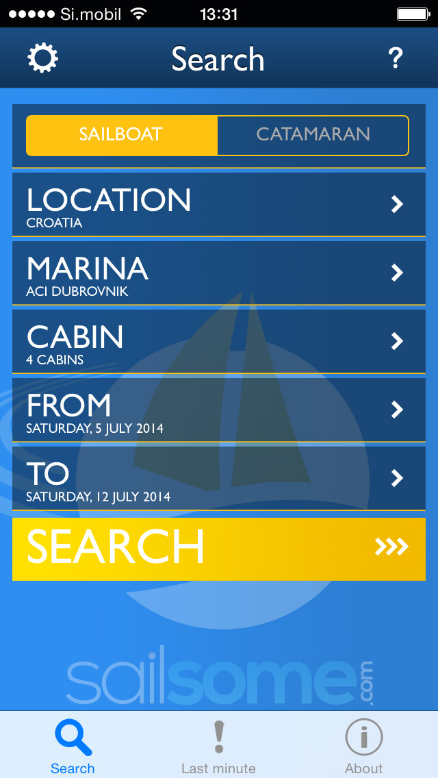 Emulate iPhone app Sailsome - Sailboat Charter using MyAndroid Emulate iPhone app Sailsome - Sailboat Charter using MyAndroid