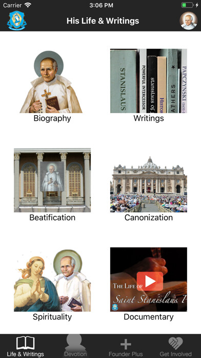 Emulate iPhone app Saint Stanislaus Papczynski using MyAndroid Emulate iPhone app Saint Stanislaus Papczynski using MyAndroid
