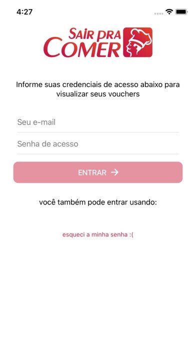 Emulate iPhone app Sair Pra Comer using MyAndroid