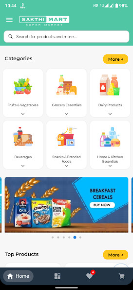 Run android online APK Sakthi Mart from MyAndroid or emulate Sakthi Mart using MyAndroid