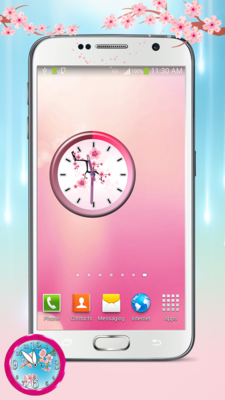 Emulate Android APK Sakura Analog Clock Widget Emulate Android APK Sakura Analog Clock Widget