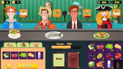 Emulate iPhone app Salad Bar Manager Frenzy using MyAndroid