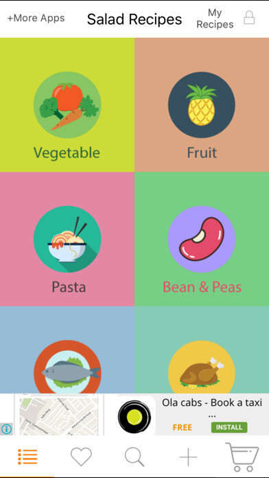 Emulate iPhone app Salad Recipes - Salads from all around the World using MyAndroid Emulate iPhone app Salad Recipes - Salads from all around the World using MyAndroid
