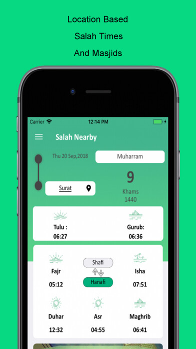 Emulate iPhone app Salah Nearby (Masjids & Salah) using MyAndroid