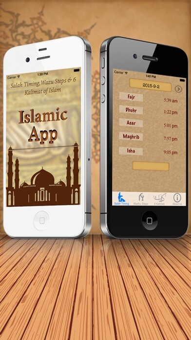 Emulate iPhone app Salah Timing - Six Kalmas And Wadhu Steps using MyAndroid Emulate iPhone app Salah Timing - Six Kalmas And Wadhu Steps using MyAndroid
