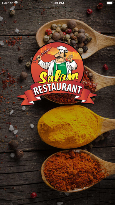Emulate iPhone app Salam Restaurant using MyAndroid