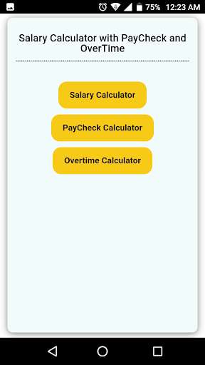 Run android online APK Salary, PayCheck & OverTime Calculator from MyAndroid or emulate Salary, PayCheck & OverTime Calculator using MyAndroid