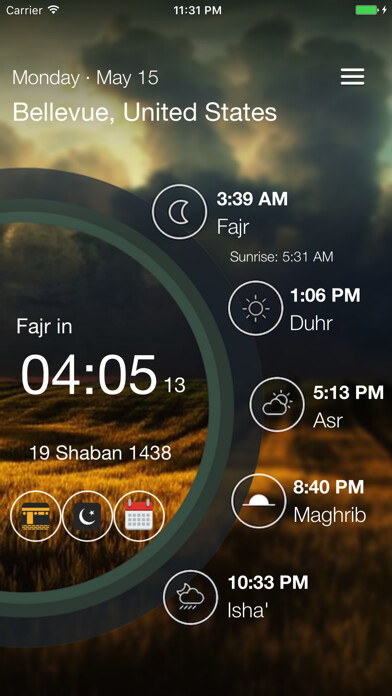 Emulate iPhone app Salati - Prayer Times & Qiblah using MyAndroid Emulate iPhone app Salati - Prayer Times & Qiblah using MyAndroid