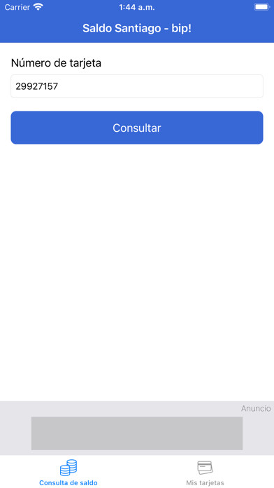 Emulate iPhone app Saldo Metro & Bus Santiago using MyAndroid Emulate iPhone app Saldo Metro & Bus Santiago using MyAndroid