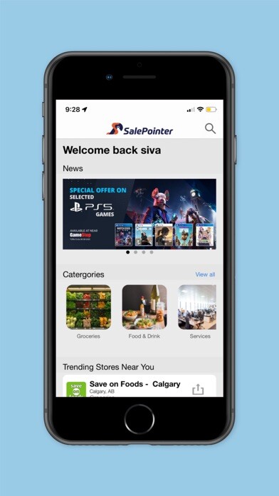 Emulate iPhone app SalePointer using MyAndroid