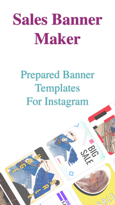 Emulate iPhone app Sales Banner Maker For Insta using MyAndroid