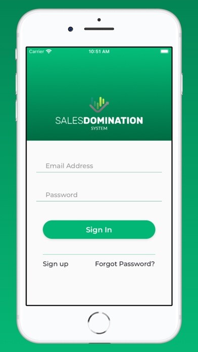 Emulate iPhone app Sales Domination System using MyAndroid