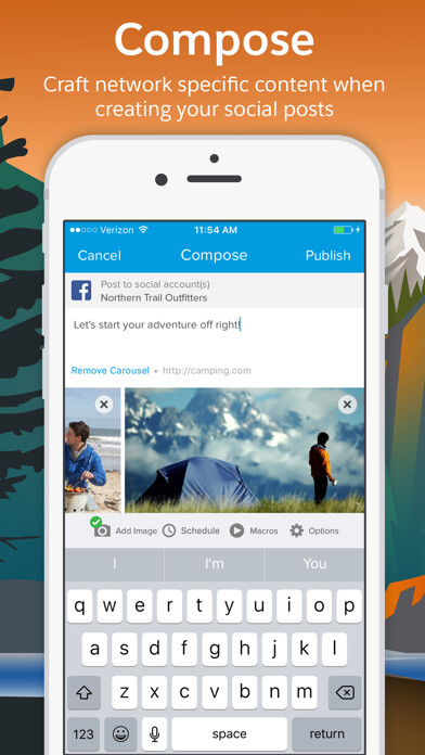 Emulate iPhone app Salesforce Social Studio using MyAndroid