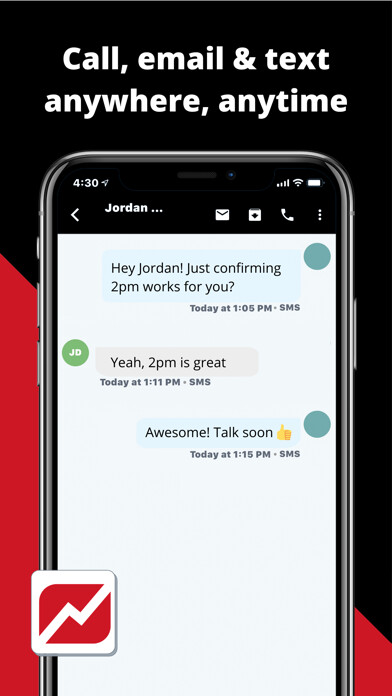 Emulate iPhone app SalesMate CRM using MyAndroid