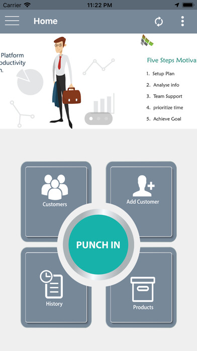 Emulate iPhone app Sales Officer App using MyAndroid