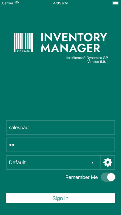 Emulate iPhone app SalesPad Inventory Manager using MyAndroid Emulate iPhone app SalesPad Inventory Manager using MyAndroid